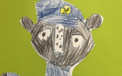 Zajęcia z policjantem i borsukiem